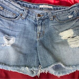 JBrand ripped Jean Shorts.  Super comfy!